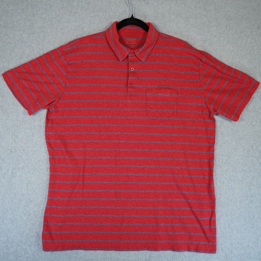 Patagonia‎ Button Up Shirt Mens XL Red Blue Stripes Rn# 51884